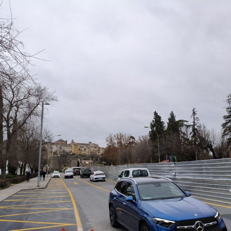 El tramo entre Bisagra y Tavera permanecerá cortado al tráfico hasta que finalicen en junio las obras en la Vega