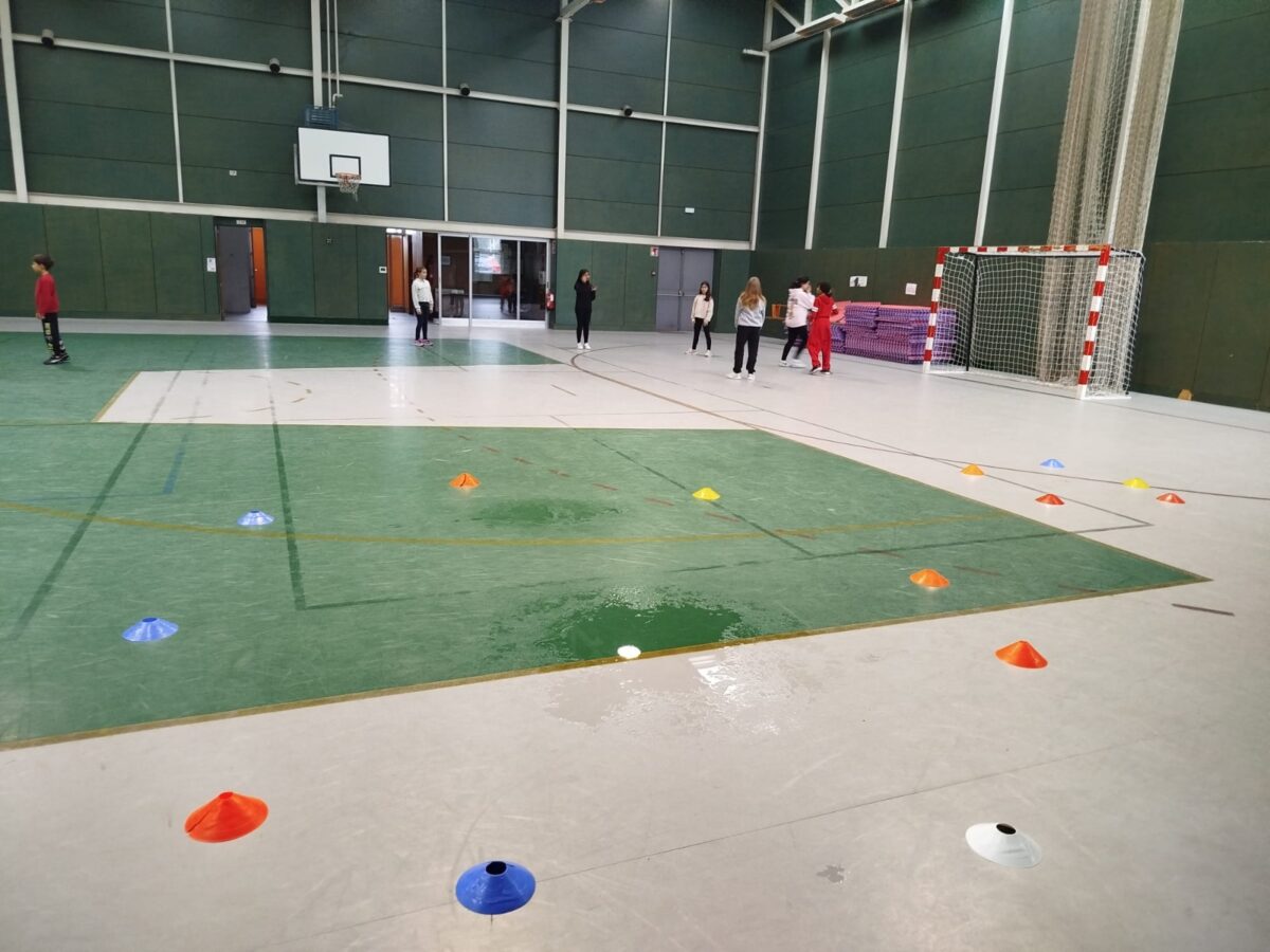 El colegio Alfonso VI reclama la reparación de goteras en el pabellón polideportivo