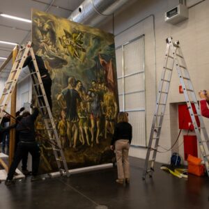 Patrimonio Nacional restaura la obra de El Greco 'El martirio de San Mauricio', encargado por Felipe II en 1580