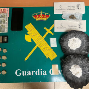Un detenido cerca de un instituto en Ocaña por llevar 57 gramos de cocaína en roca