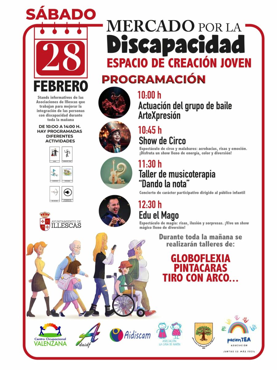 Illescas celebra un mercado por la Discapacidad en colaboración con las asociaciones locales