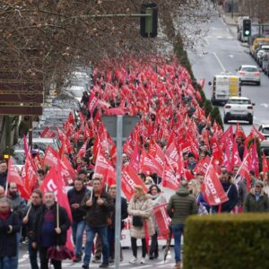 Unai Sordo, en la manifestación de CCOO en Toledo: "España necesita que el crecimiento de la economía llegue al conjunto de los hogares"