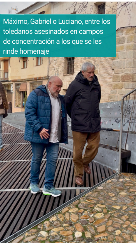 Máximo, Gabriel o Luciano, entre los toledanos asesinados en campos de concentración a los que se les rinde homenaje