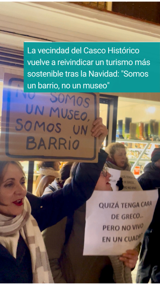 La vecindad del Casco Histórico vuelve a reivindicar un turismo más sostenible tras la Navidad: "Somos un barrio, no un museo"