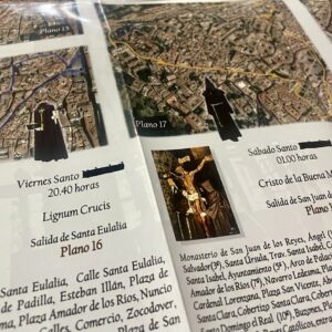 Tachan a mano las fechas erróneas de los 20.000 mapas distribuidos de la Semana Santa de Toledo