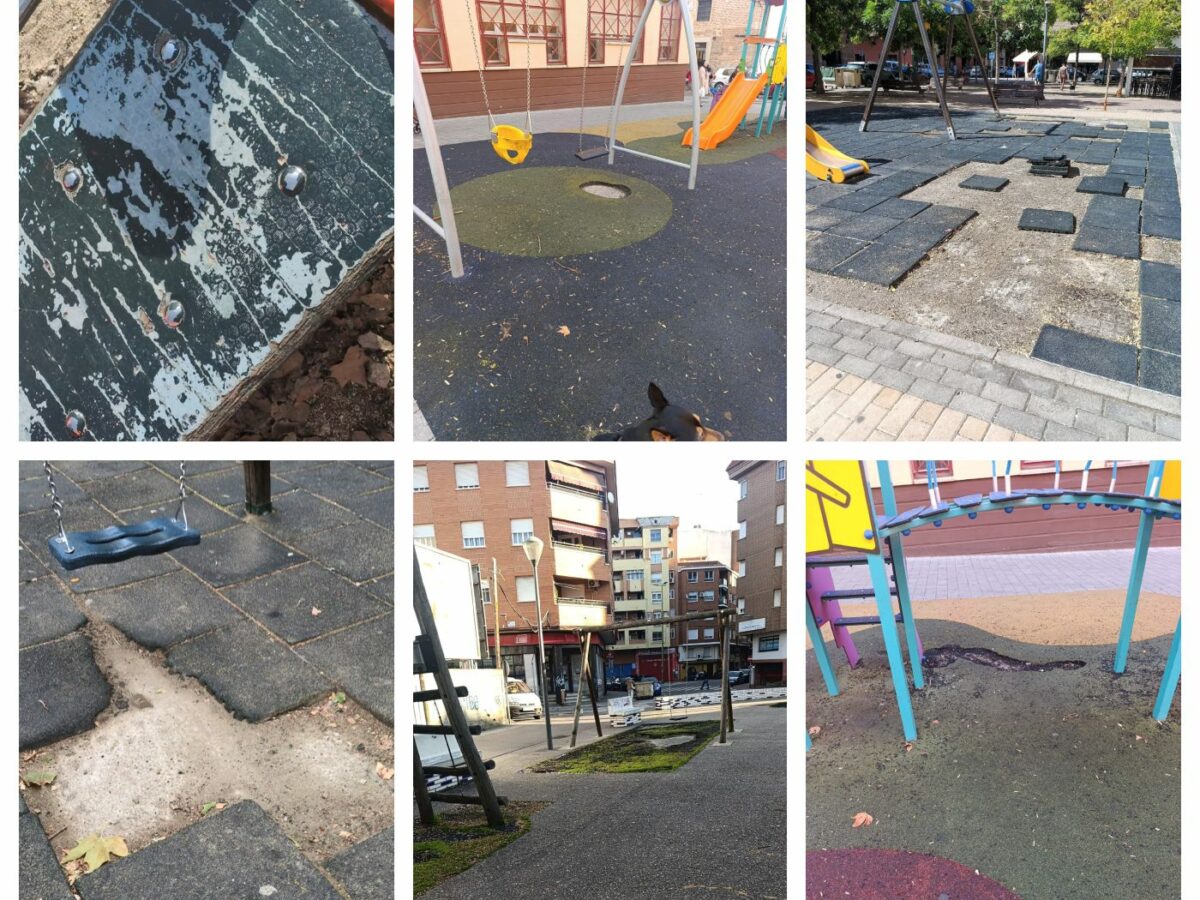 PSOE e IU denuncian "el abandono" de los parques infantiles de Talavera pese a los 8 millones de superávit