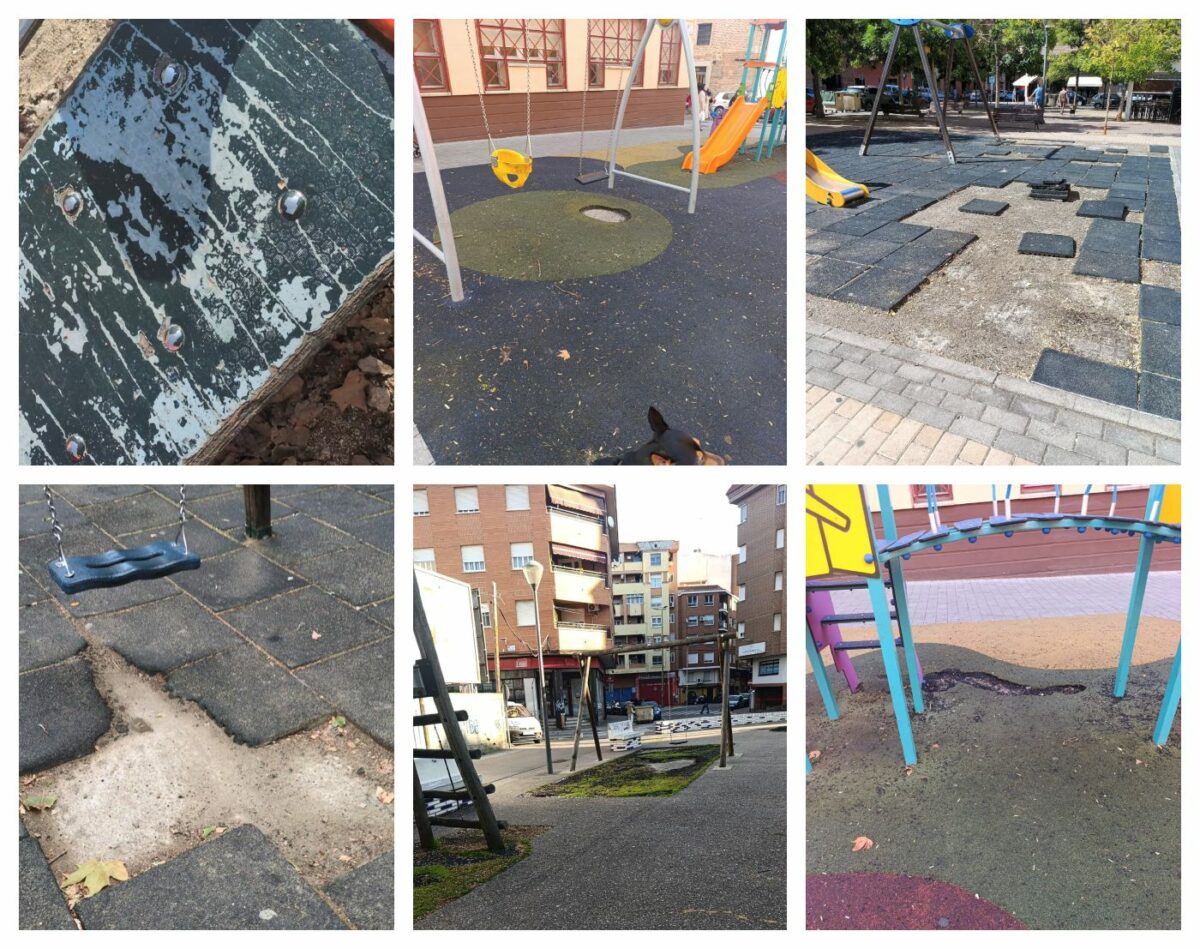 PSOE e IU denuncian "el abandono" de los parques infantiles de Talavera pese a los 8 millones de superávit