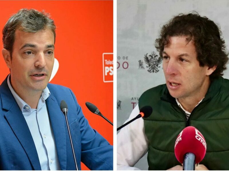 García (PSOE) llama "emperador romano" a Lozano (PP) por la polémica escultura y él le replica que Tolón quiso ficharle en su lugar