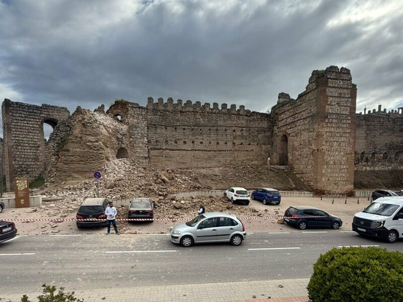Las intensas lluvias, causa del derrumbe de la torre del castillo de Escalona que se restaurará con un proyecto hotelero