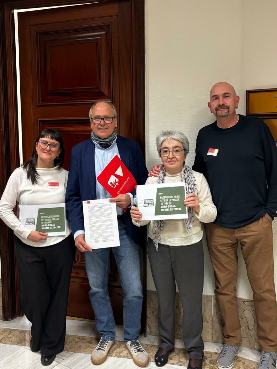 La Plataforma por la parada del Tren Mora-Orgaz llega al Congreso de los Diputados