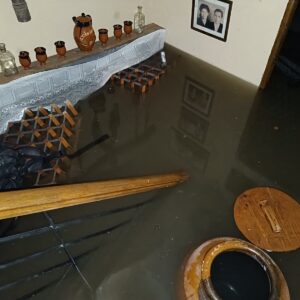 Vecinos de Entretorres reclaman los informes de las inundaciones en Talavera: "En 48 años, nunca lo he visto así"