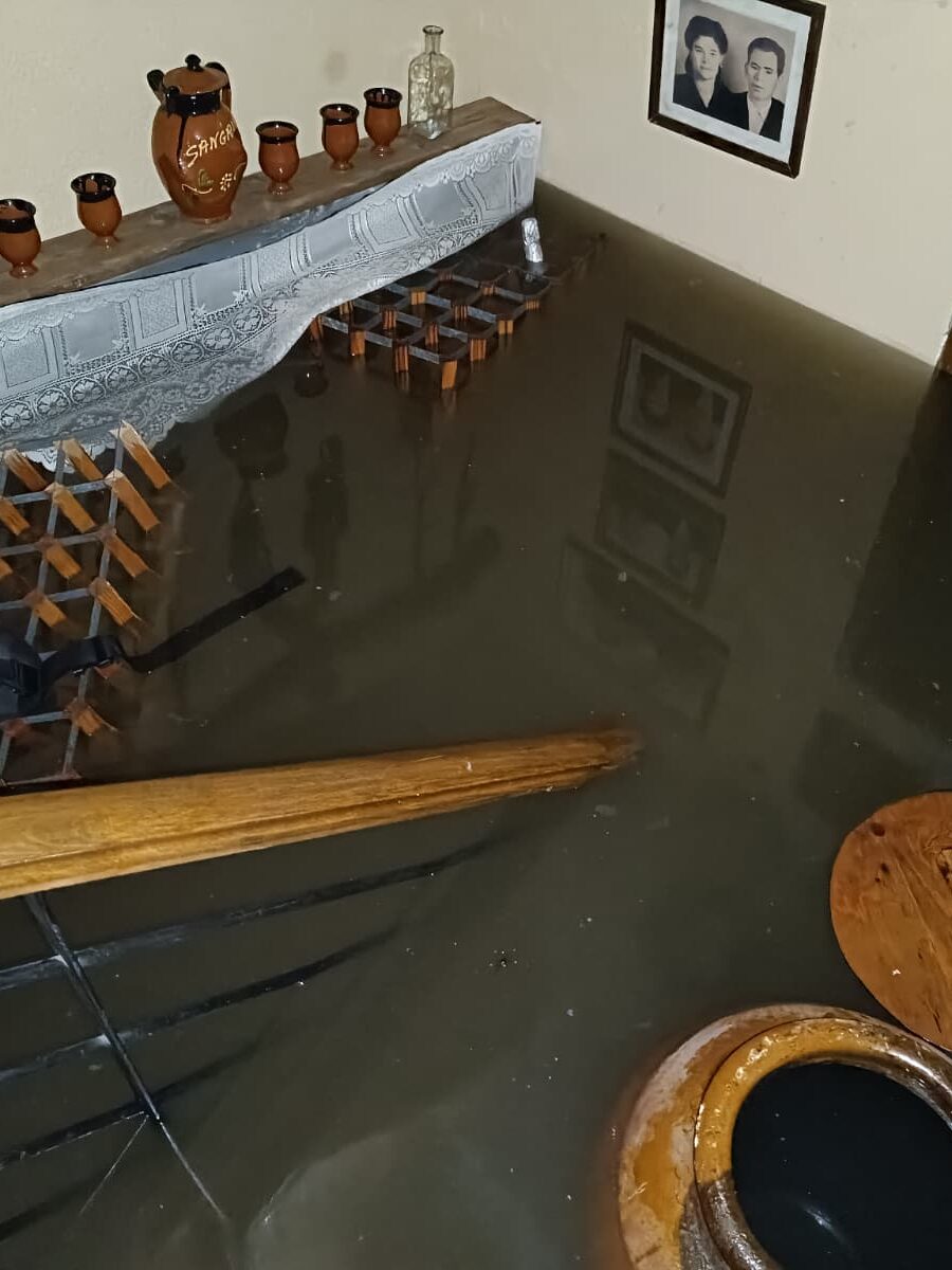 Vecinos de Entretorres reclaman los informes de las inundaciones en Talavera: "En 48 años, nunca lo he visto así"