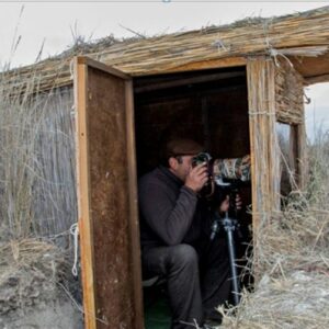 Los ocho 'hides' que permitirán fotografiar la invernada de grullas o la berrea en la Campana de Oropesa