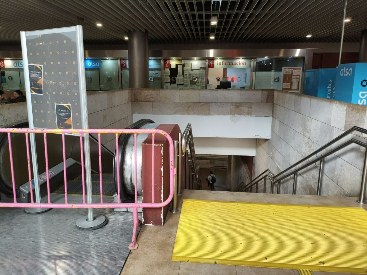 Las escaleras mecánicas y el ascensor serán arreglos prioritarios en las obras de la estación de autobuses de Toledo