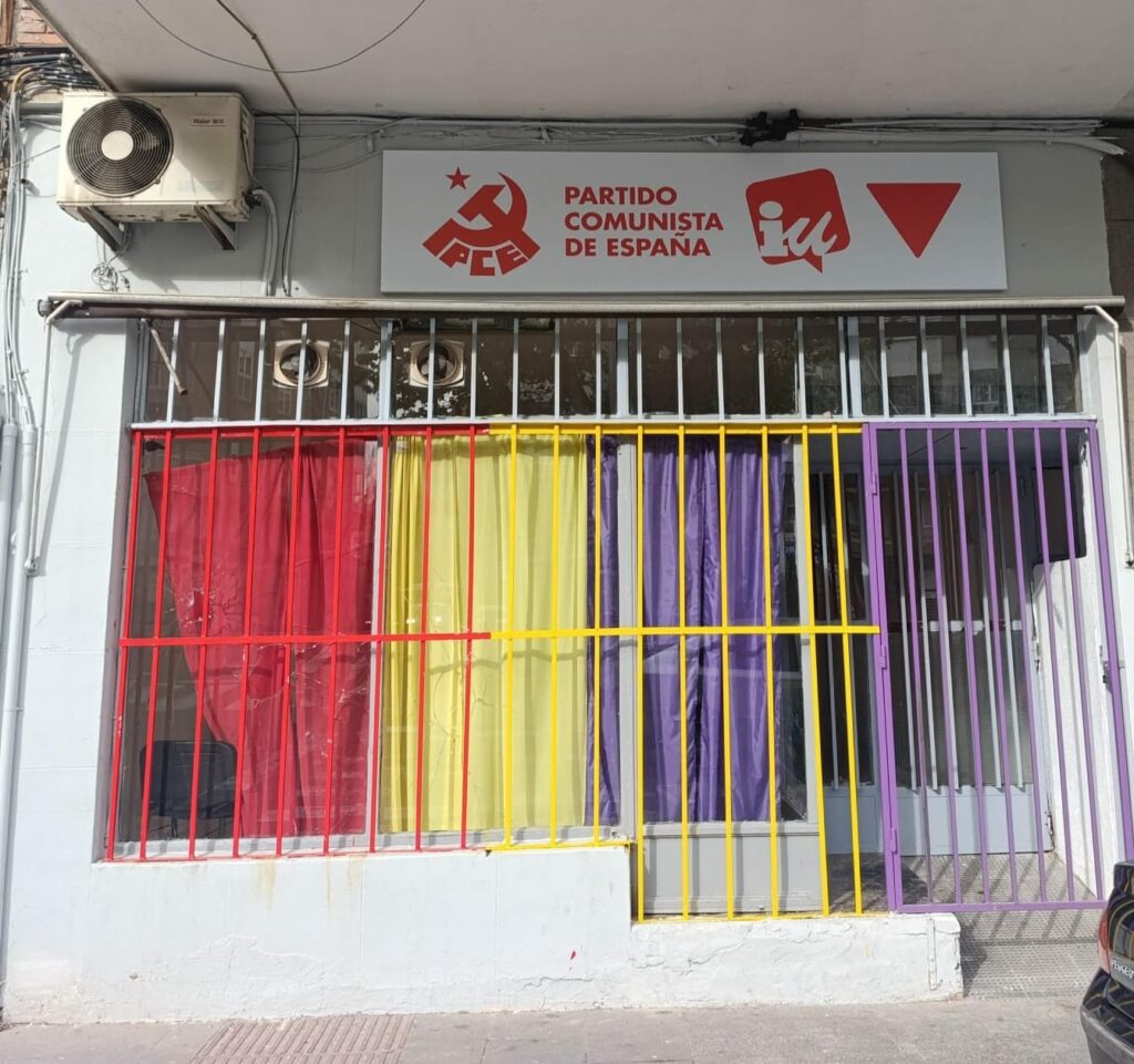 IU y PCE denuncian actos vandálicos en su sede de Talavera de la Reina a escasos días de inaugurarse