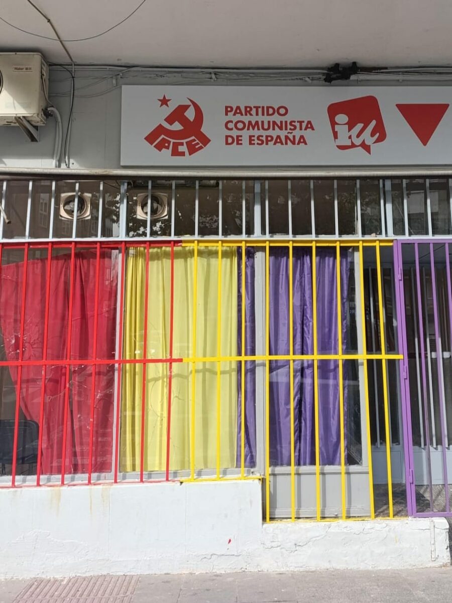 IU y PCE denuncian actos vandálicos en su sede de Talavera de la Reina a escasos días de inaugurarse