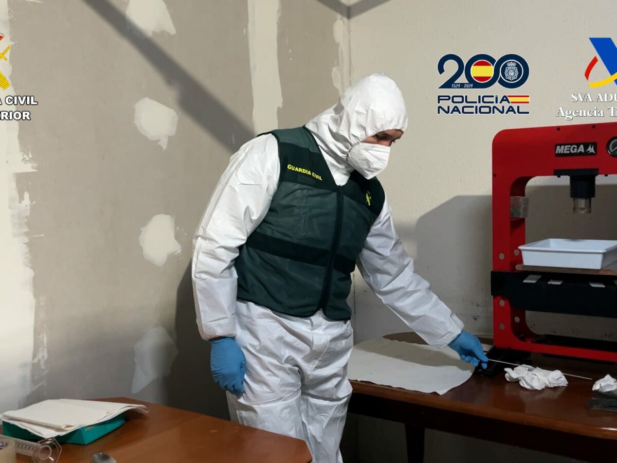 Desarticulan una red internacional de narcotráfico con base en un macrolaboratorio en Gerindote