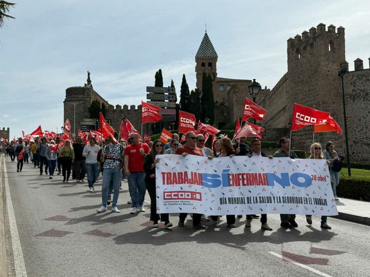 Más inversión o actualizar la legislación: las reclamaciones sindicales en Toledo para frenar la siniestralidad laboral