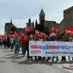 Más de 300 personas se manifiestan en Toledo ante el repunte de accidentes laborales