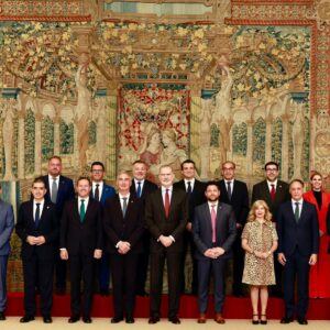 El rey recibe a Velázquez junto a todos los alcaldes de las Ciudades Patrimonio de la Humanidad de España