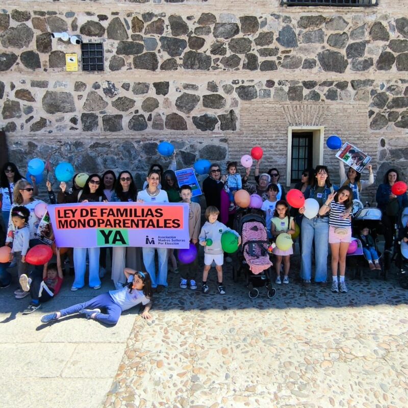 Familias monoparentales de Castilla-La Mancha se movilizan para exigir un título oficial y una ley de protección específica