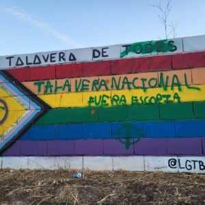 Amanece vandalizado un mural LGTBI en Talavera: es el sexto ataque en tres años