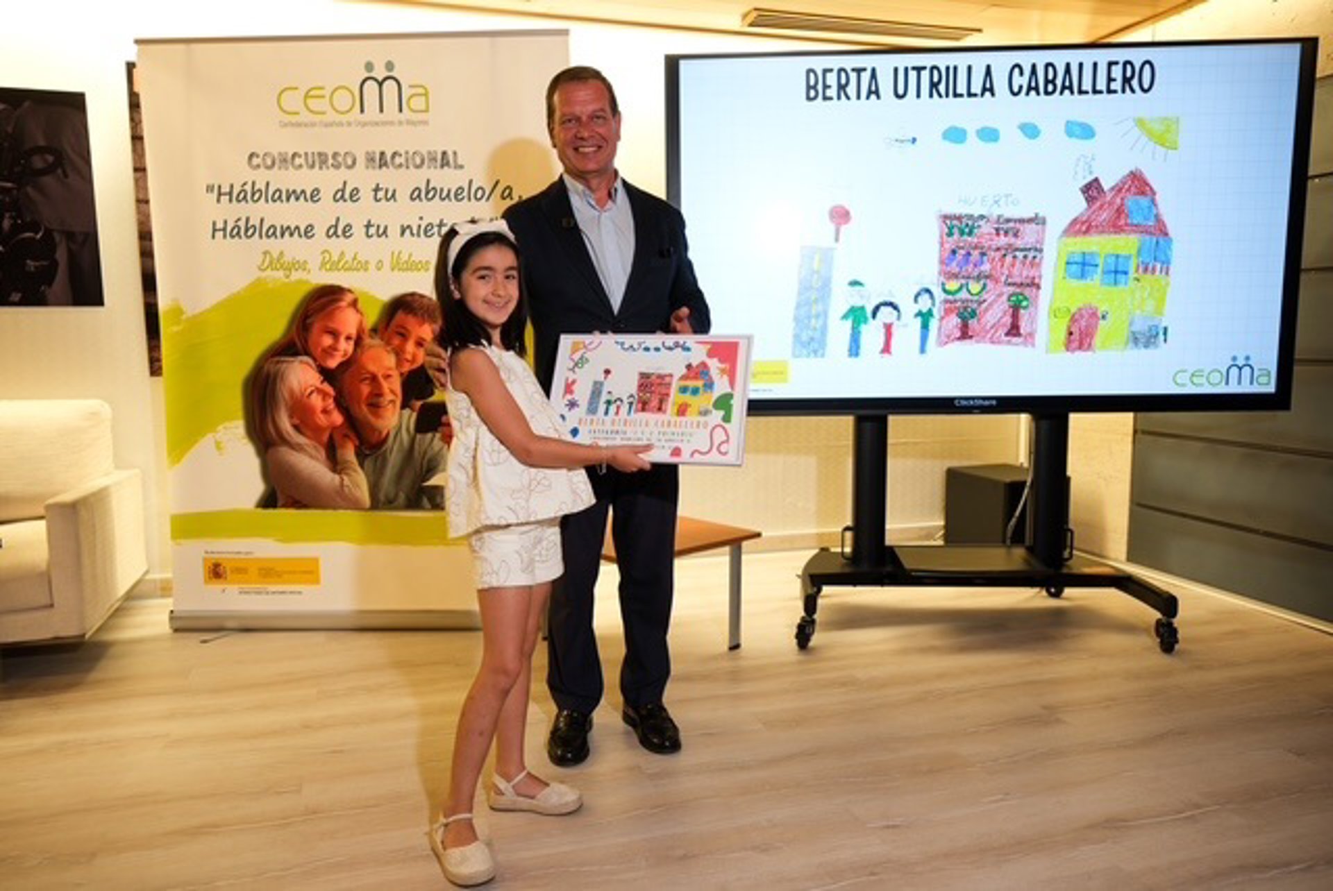 'En el huerto con mis abuelos': el dibujo de la toledana Berta Utrilla que triunfa a nivel nacional