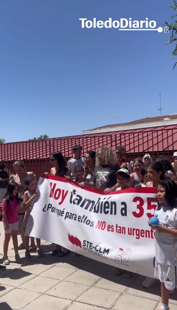 Las AMPA de Toledo despiden el curso escolar con una "histórica" movilización por la climatización de los colegios