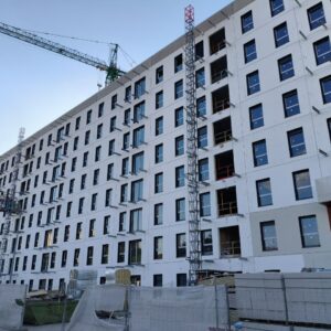 Así están los dos bloques con 210 pisos de alquiler "asequible" del Polígono tras vencer el plazo de obras