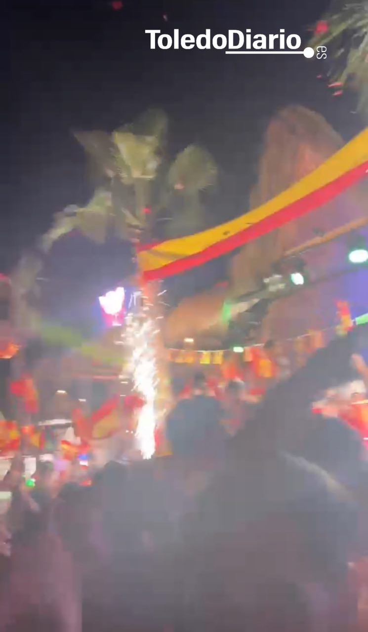 Toledo celebra la victoria de España en el Mundial de fútbol 2026