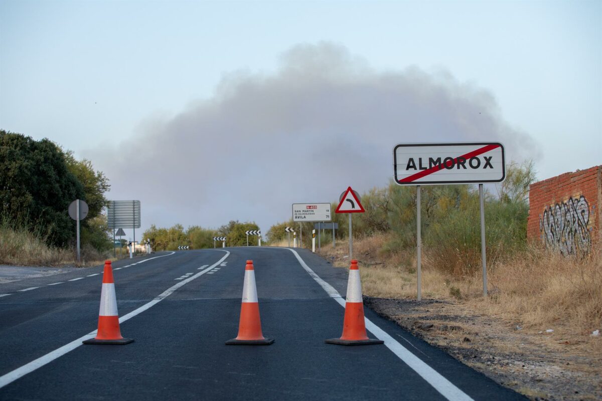 La provincia de Toledo afronta dos incendios activos con Almorox como principal preocupación