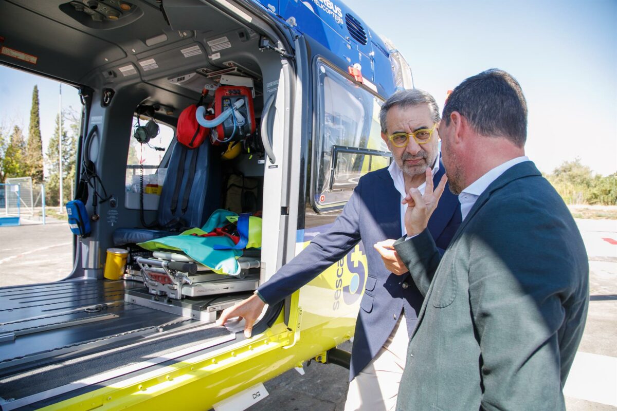 Toledo ya dispone de un helicóptero preparado para la transfusión sanguínea prehospitalaria