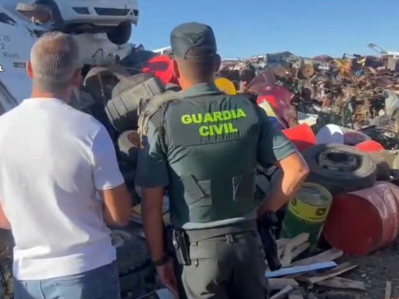 26 infracciones y 37 kilos de cobre robado en una operación en chatarrerías de la Sagra