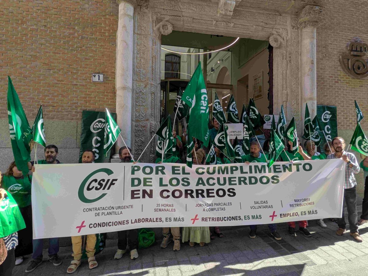 Los trabajadores de Correos se movilizan en Toledo por la falta de personal: “La plantilla no puede más”