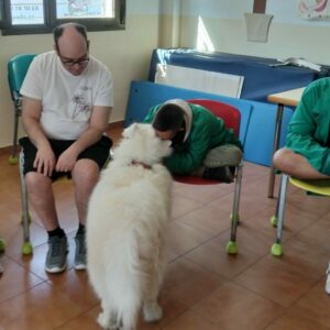 El Centro Ocupacional de Villacañas incorpora la terapia con perros para fomentar la autonomía y la inclusión