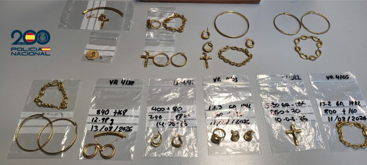 Dos detenidos en Talavera tras estafar 20.000 euros con joyas de oro falsas en cinco establecimientos