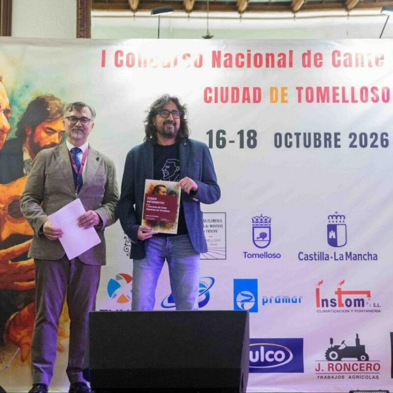 Diego Mejías, reconocido como el mejor cantaor de Castilla-La Mancha en el I Concurso Nacional Ciudad de Tomelloso
